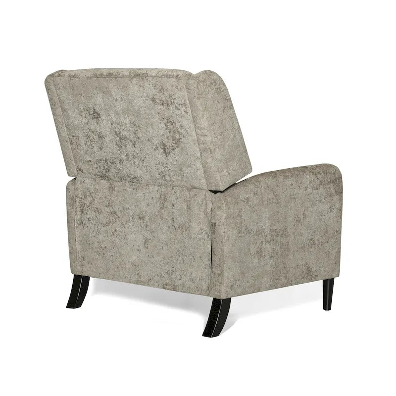 Roomfitters Oversized Textured Fabric Pushback Recliner, Cozy Recliner for Living Room