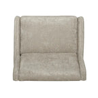 Roomfitters Oversized Textured Fabric Pushback Recliner, Cozy Recliner for Living Room