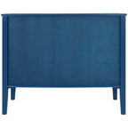 Roomfitters Adjustable Shelf Storage Sideboard with Retro Metal Handles and Pinewood Legs for Living Room, Study
