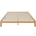 Queen Size Wood Platform Bed, Headboard-Free, Supports 2 People