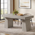 Brown/Light Brown/Grey/Black Rectangular Dining Table, Seats 4–6