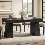 Brown/Light Brown/Grey/Black Rectangular Dining Table, Seats 4–6