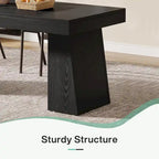 Brown/Light Brown/Grey/Black Rectangular Dining Table, Seats 4–6