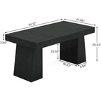 Brown/Light Brown/Grey/Black Rectangular Dining Table, Seats 4–6