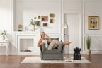 Green / Dark Grey Chenille Lounge Armchair – 1-Seater