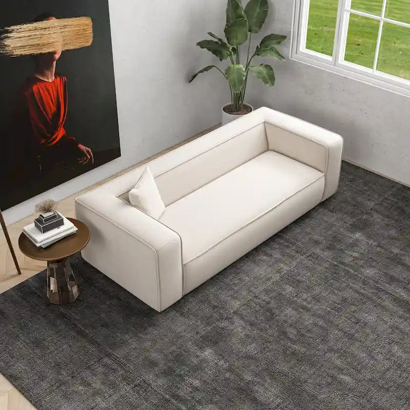Belinda Mid Century Modern Furniture Style French Boucle Living Room Sofa