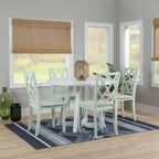 White Round Dining Table for 2–4, Acacia Wood Veneer