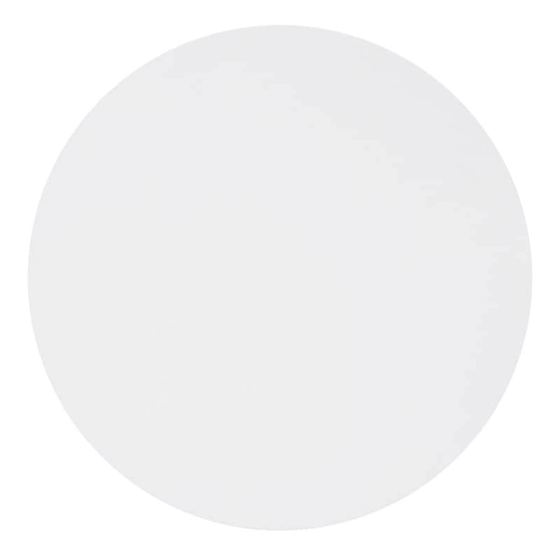 White Round Dining Table for 2–4, Acacia Wood Veneer
