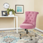 Mint / Orchid / Fog / Sky Tufted Armless Office Chair, Single