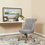 Mint / Orchid / Fog / Sky Tufted Armless Office Chair, Single