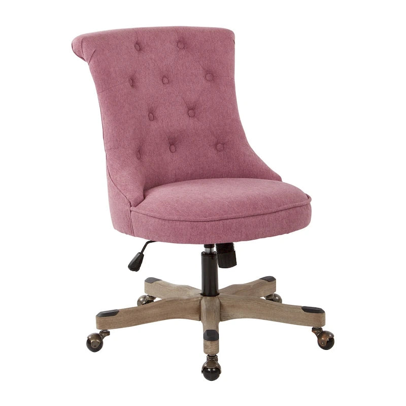 Mint / Orchid / Fog / Sky Tufted Armless Office Chair, Single