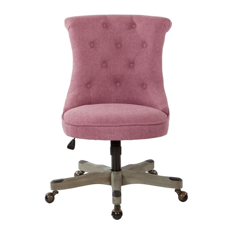 Mint / Orchid / Fog / Sky Tufted Armless Office Chair, Single