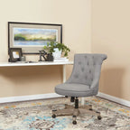 Mint / Orchid / Fog / Sky Tufted Armless Office Chair, Single