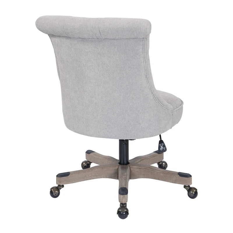 Mint / Orchid / Fog / Sky Tufted Armless Office Chair, Single