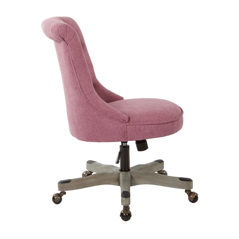 Mint / Orchid / Fog / Sky Tufted Armless Office Chair, Single