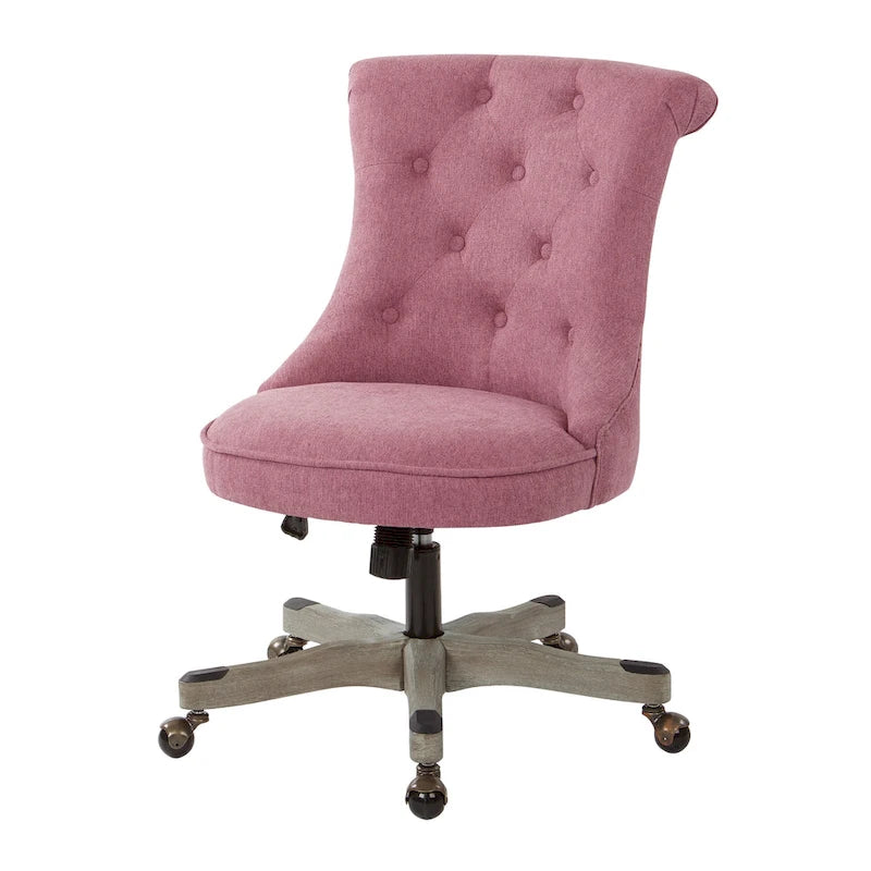 Mint / Orchid / Fog / Sky Tufted Armless Office Chair, Single