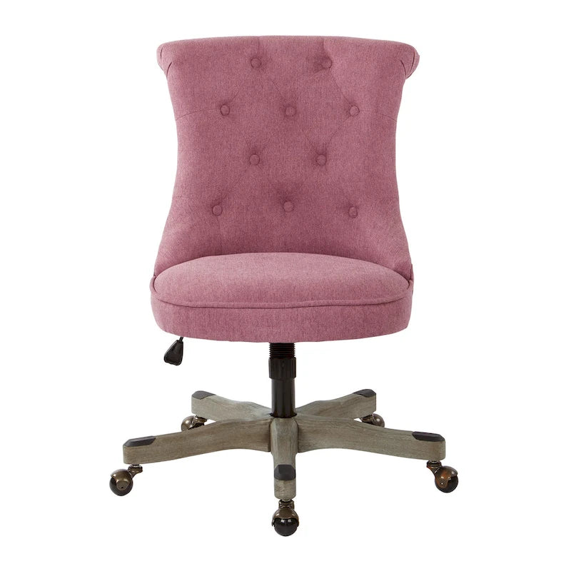 Mint / Orchid / Fog / Sky Tufted Armless Office Chair, Single