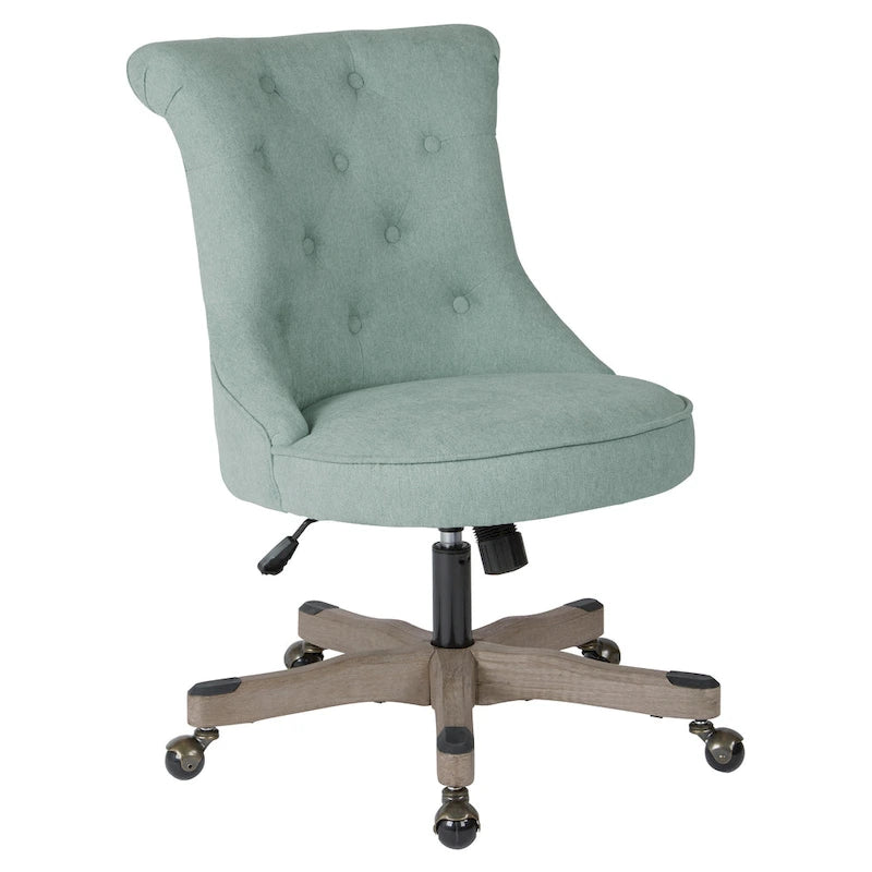 Mint / Orchid / Fog / Sky Tufted Armless Office Chair, Single