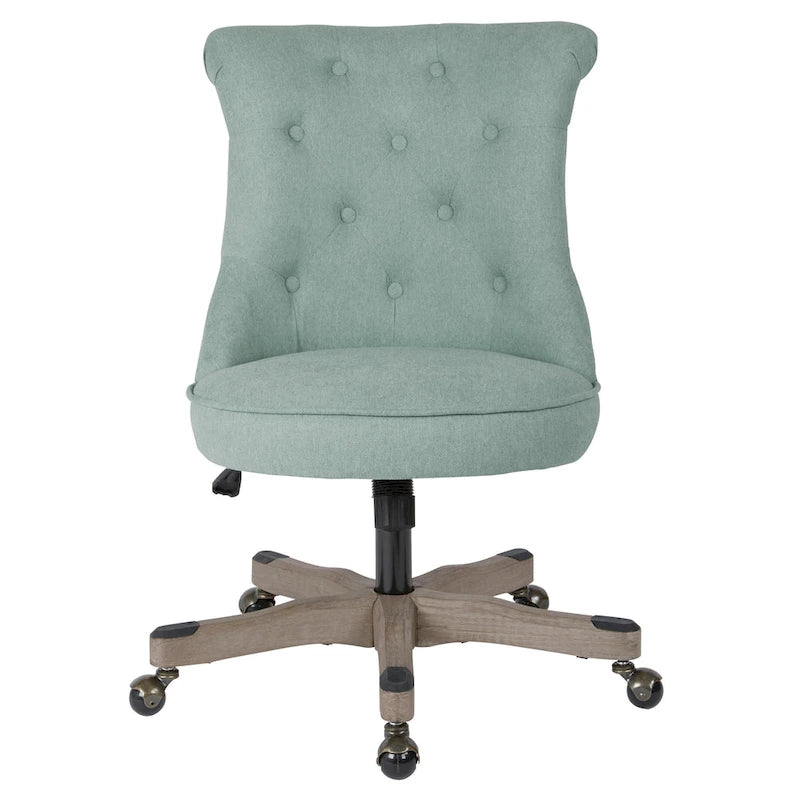 Mint / Orchid / Fog / Sky Tufted Armless Office Chair, Single