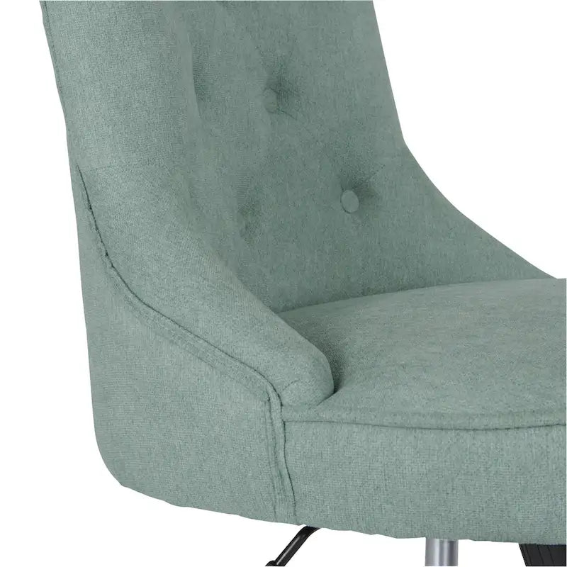 Mint / Orchid / Fog / Sky Tufted Armless Office Chair, Single