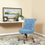 Mint / Orchid / Fog / Sky Tufted Armless Office Chair, Single