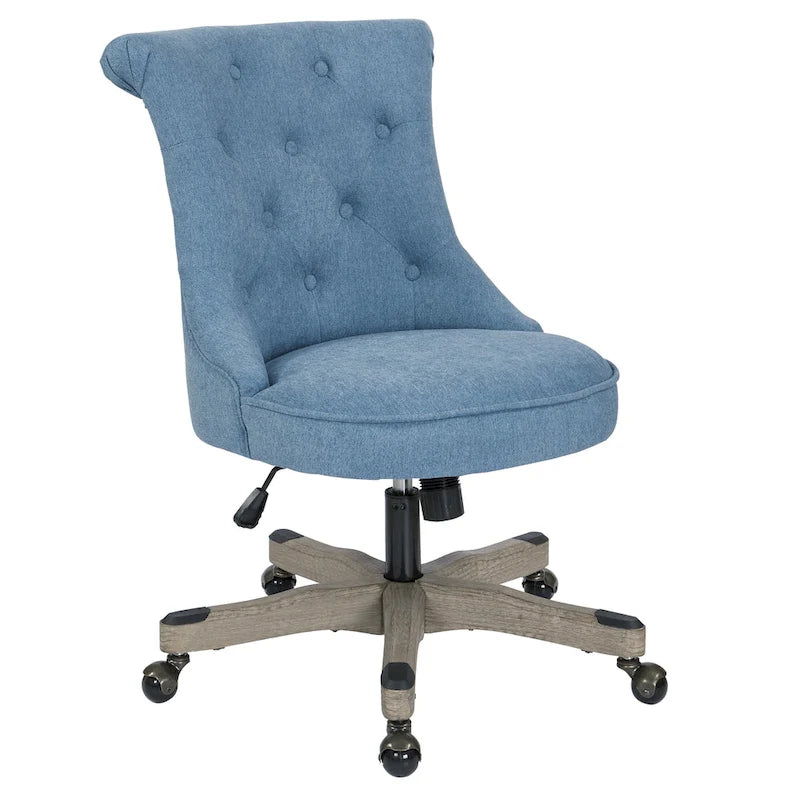 Mint / Orchid / Fog / Sky Tufted Armless Office Chair, Single