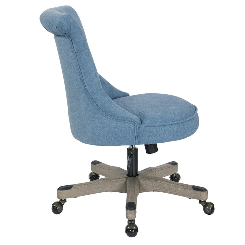 Mint / Orchid / Fog / Sky Tufted Armless Office Chair, Single