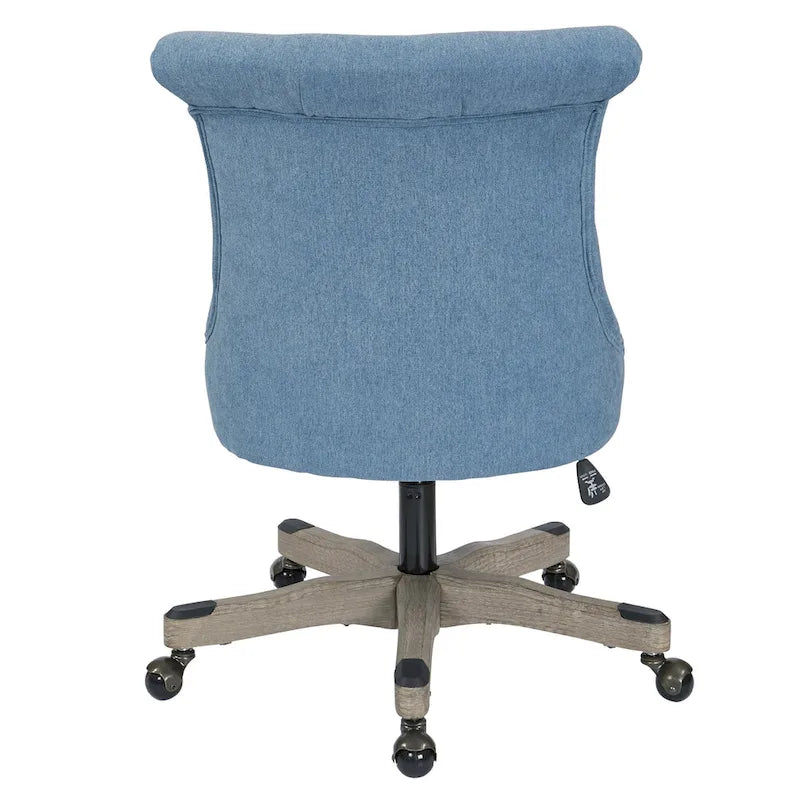 Mint / Orchid / Fog / Sky Tufted Armless Office Chair, Single