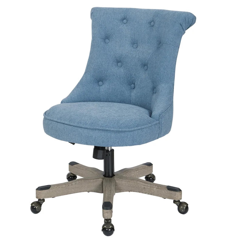 Mint / Orchid / Fog / Sky Tufted Armless Office Chair, Single