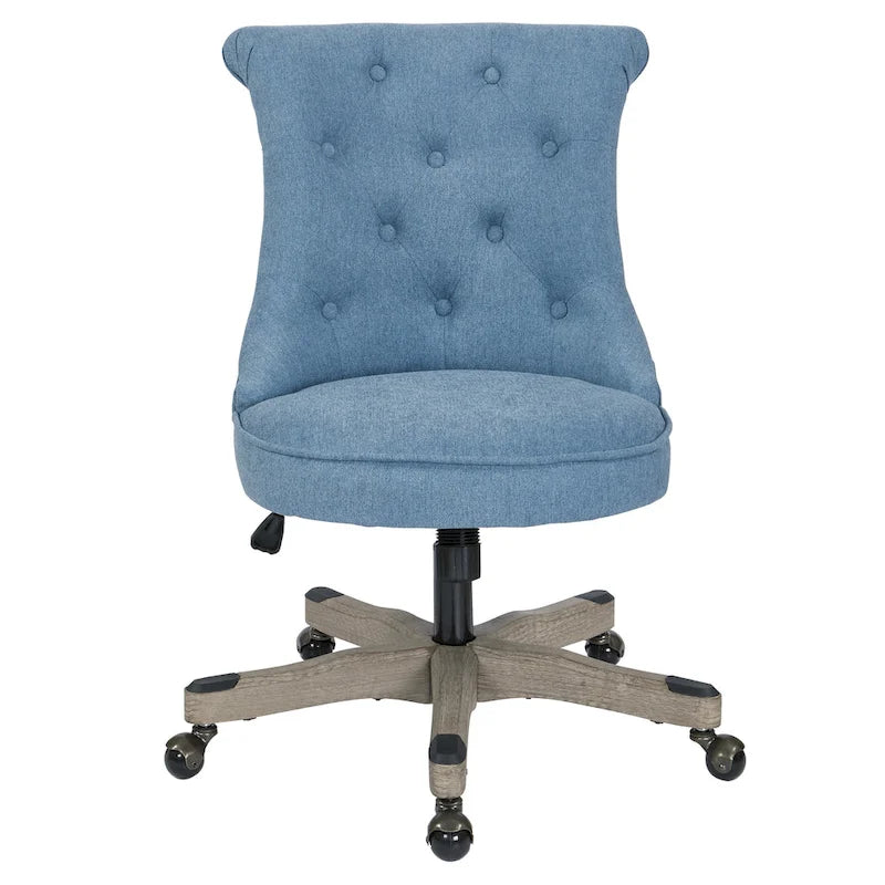 Mint / Orchid / Fog / Sky Tufted Armless Office Chair, Single