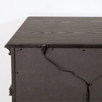 Antique White / Grey Traditional 2-Drawer Nightstand with USB Charger
