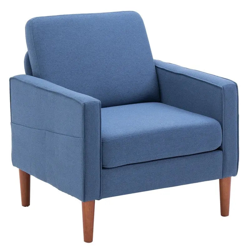 Solid Wood Legs Nuclear Bomb II Single Seat Accent Chair