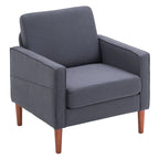 Solid Wood Legs Nuclear Bomb II Single Seat Accent Chair