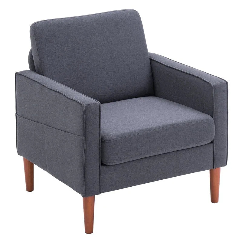 Solid Wood Legs Nuclear Bomb II Single Seat Accent Chair
