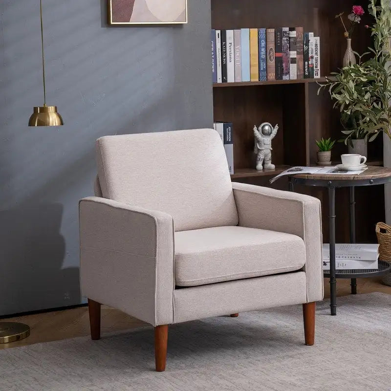 Solid Wood Legs Nuclear Bomb II Single Seat Accent Chair