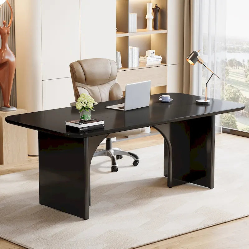 63 Executive Desk, Large Computer Desk Modern Home Office Desk