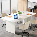 63" White/Black Arch-Base Computer Desk, 2-Person
