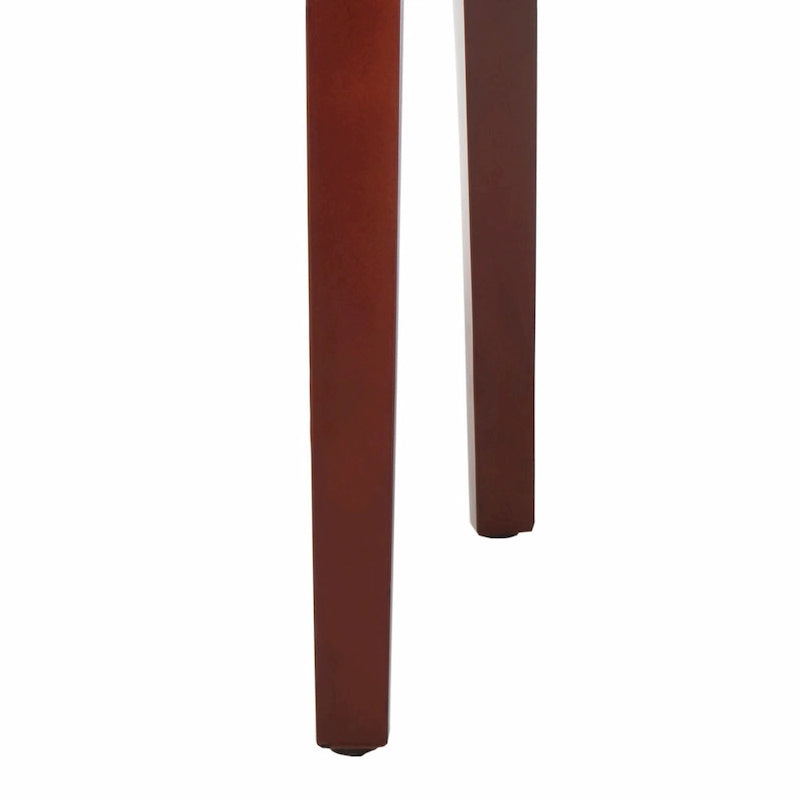 Brown / Clay Marbled Leather Parsons Dining Chair, Set of 2