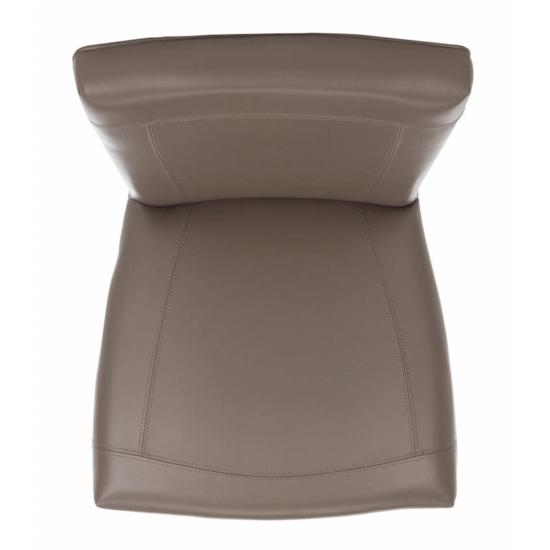 Brown / Clay Marbled Leather Parsons Dining Chair, Set of 2