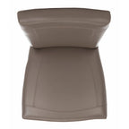 Brown / Clay Marbled Leather Parsons Dining Chair, Set of 2