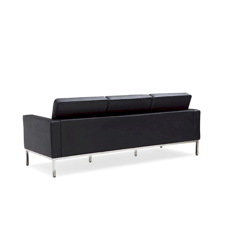 Black PU Leather Nailhead Sofa – 1/2/3 Seat