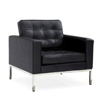 Black PU Leather Nailhead Sofa – 1/2/3 Seat