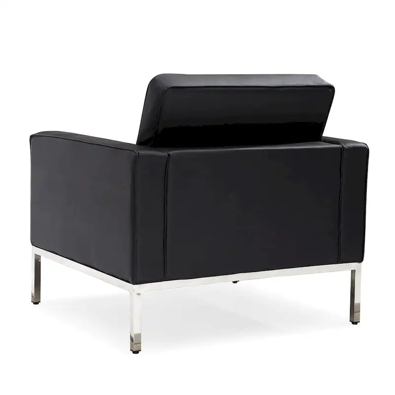 Black PU Leather Nailhead Sofa – 1/2/3 Seat