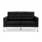 Black PU Leather Nailhead Sofa – 1/2/3 Seat