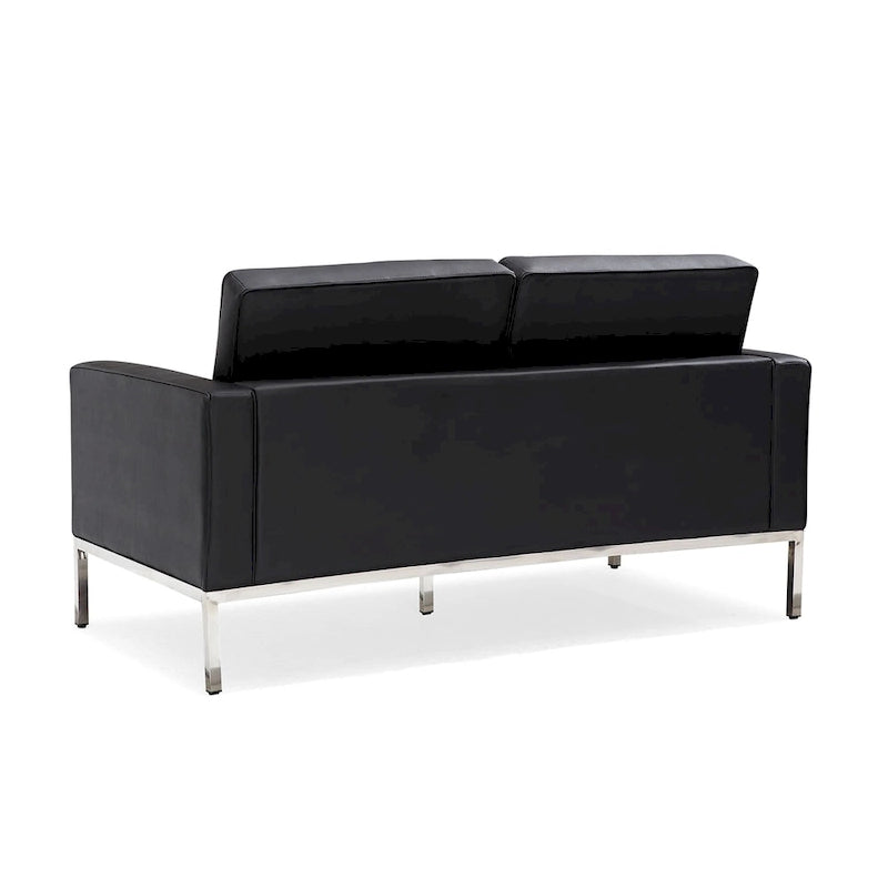 Black PU Leather Nailhead Sofa – 1/2/3 Seat