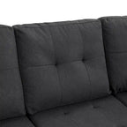 109.2L-shaped Modular Sectional Sofa with Removable Back Cushions and 2 Pillows, for Living rooms, Offices, and Apartments
