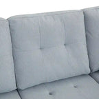 109.2L-shaped Modular Sectional Sofa with Removable Back Cushions and 2 Pillows, for Living rooms, Offices, and Apartments