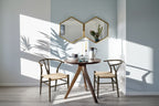 Modern Weave Y-Back Dining Chair, Metal Frame, Set of 2 – Black/White, Brown, White, Wood, Black, Chocolate Brown