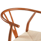 Modern Weave Y-Back Dining Chair, Metal Frame, Set of 2 – Black/White, Brown, White, Wood, Black, Chocolate Brown