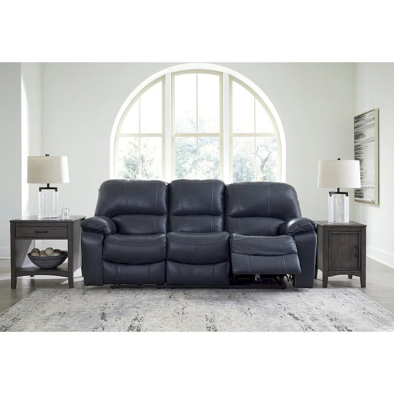 Ocean Blue Power Reclining Sofa for 3, 88"W × 41"D × 41"H